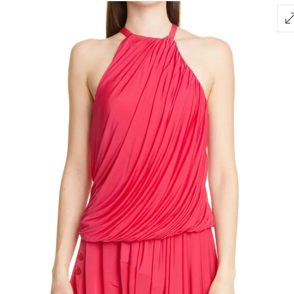 RENAISSANCE RENAISSANCE 
Haifa Drape Halter Top - Magenta